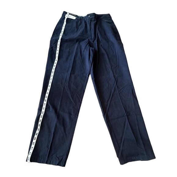 Daniel Cremieux Bayonne cotton Dress Pants Pleated navy Size 32 x 32 new - Picture 3 of 6